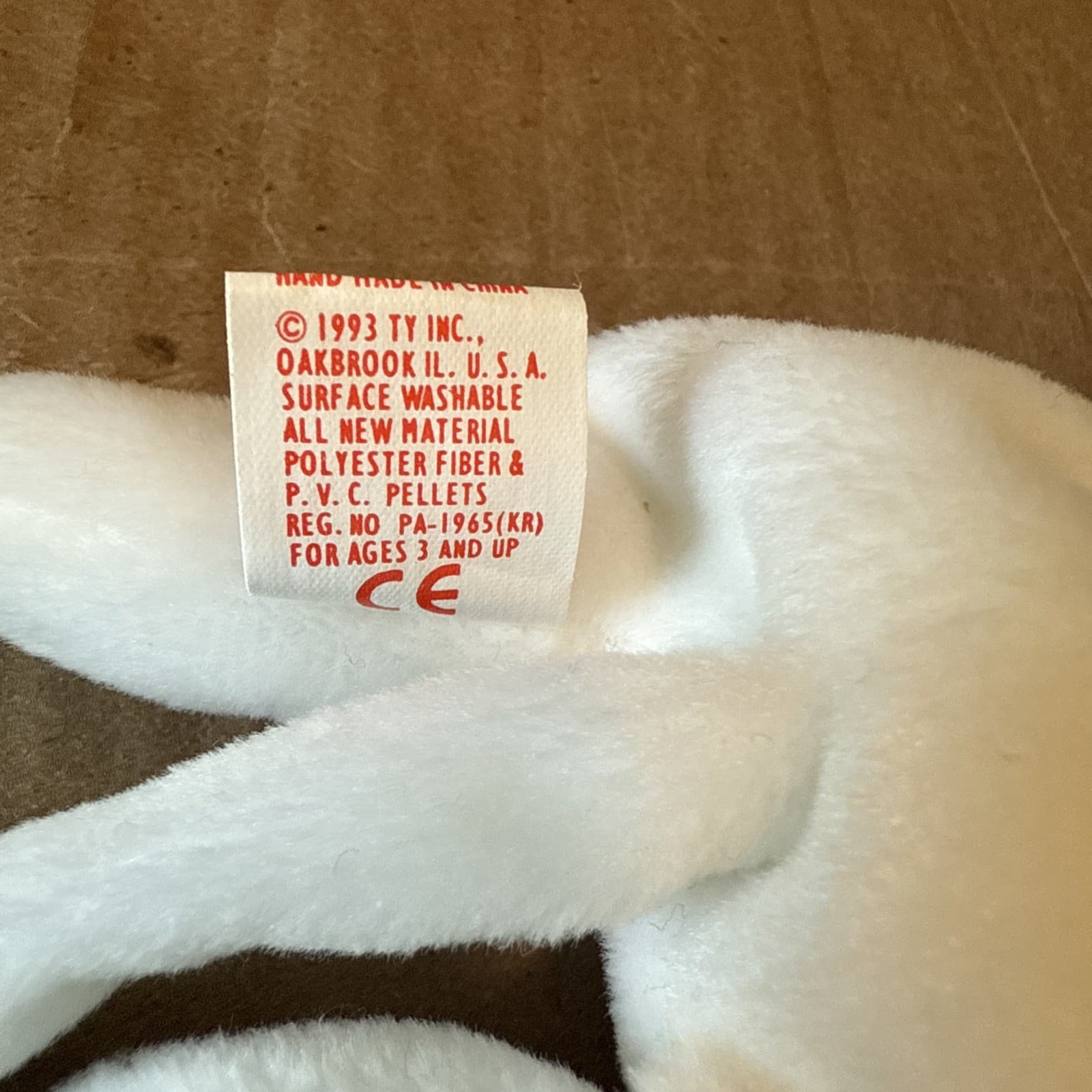 Authentic Ty Flip The Cat Beanie Baby - 3rd gen Hang  / 2nd gen Tush - PURE MINT 6