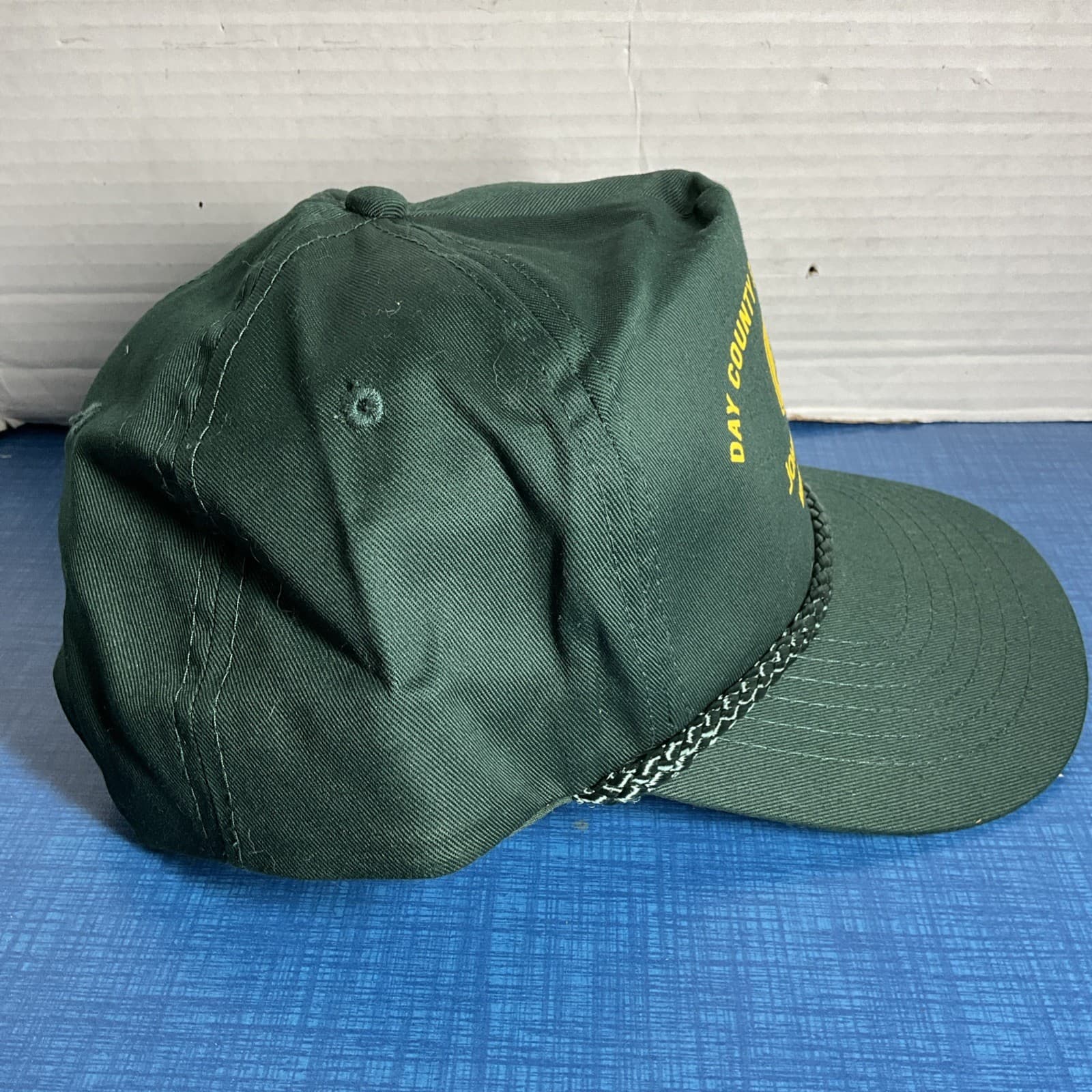 VINTAGE JOHN DEERE Snapback Trucker Hat Cap Four Seasons Webster South Dakota  2
