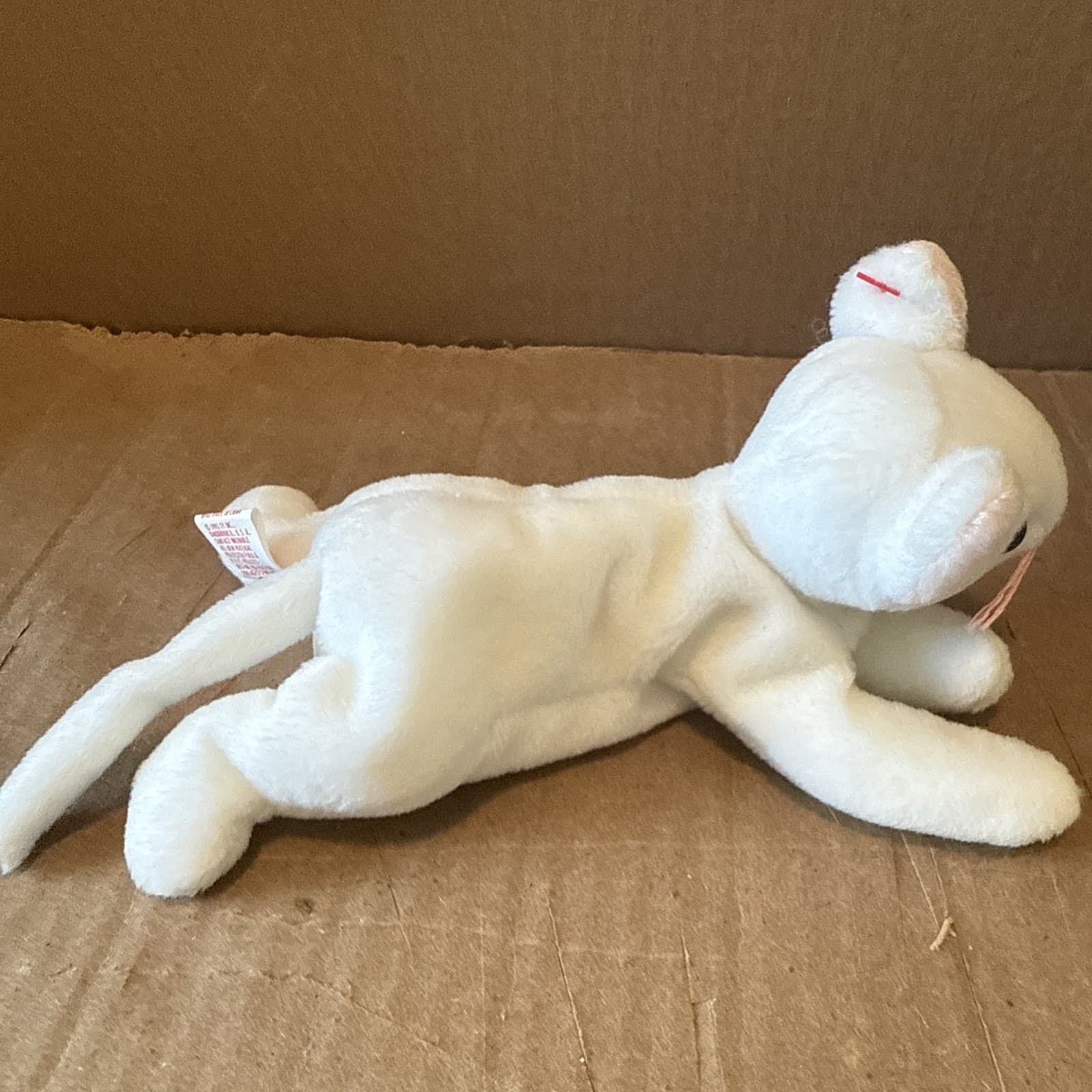 Authentic Ty Flip The Cat Beanie Baby - 3rd gen Hang  / 2nd gen Tush - PURE MINT 3