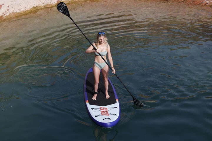 STAGE 2SIDE Double-Sided Paddleboard Paddle - 60% Carbon Fiber w/ PP+F Blades -  2