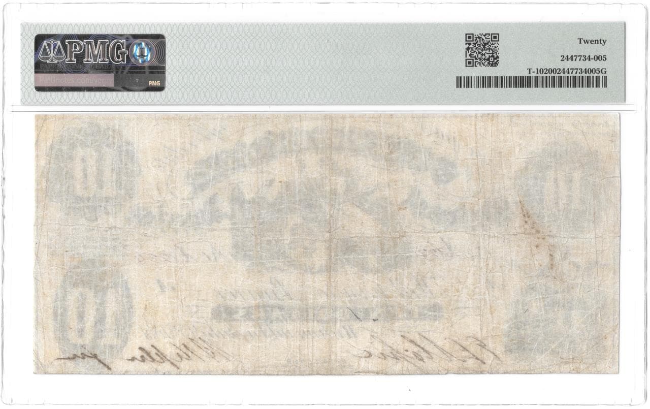 Better Grade for T-10 PF-16 1861 $10 Confederate Civil War Note PMG VF 20 Beauty 3