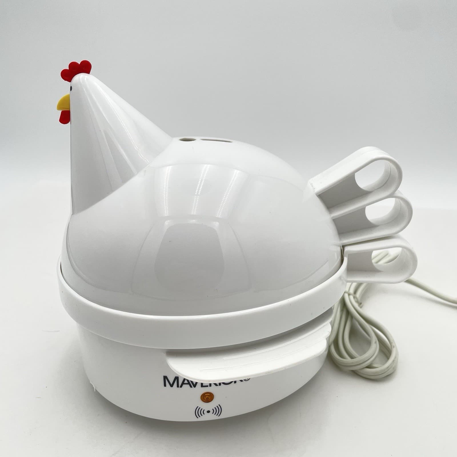 MAVERICKS HENRIETTA HEN Egg Cooker Poaches Boils Soft/ Hard Chirps When Cooked 2