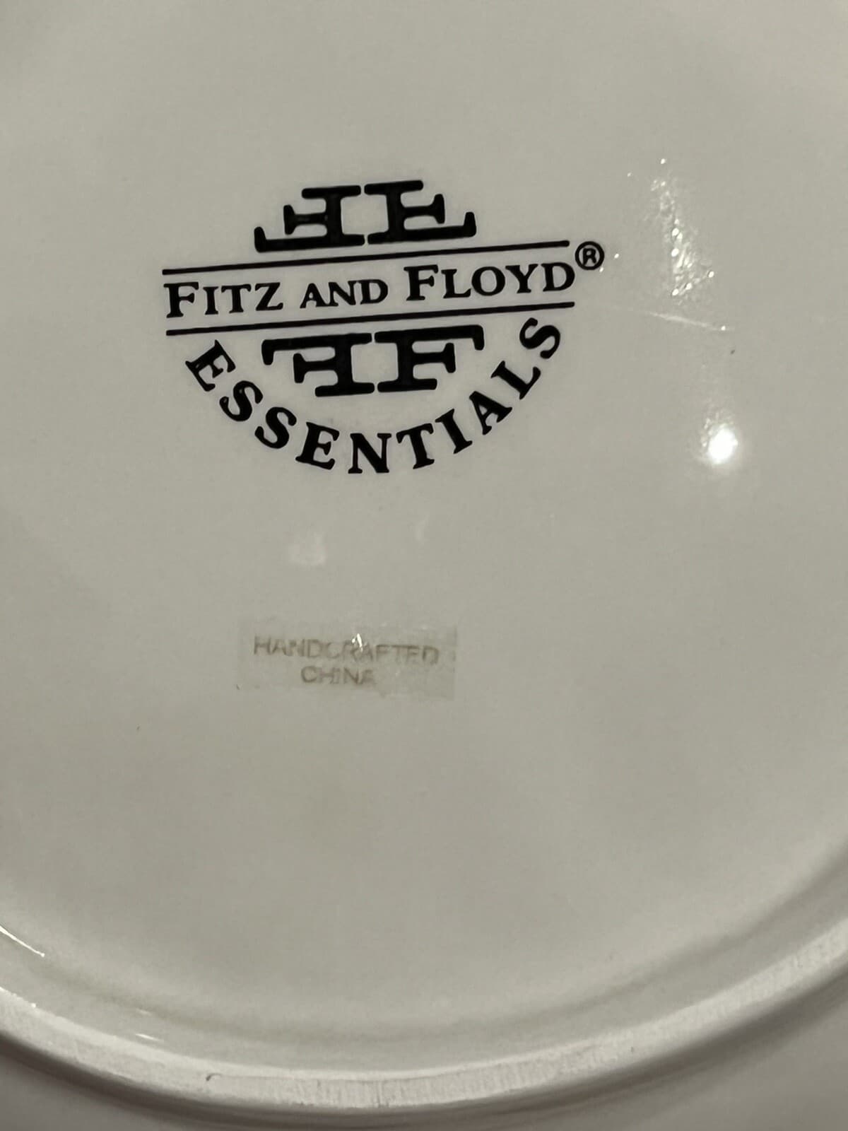 VTG Santa Canapé Plate Wreath Ho Ho Ho  8.25x9.75 ORIGINAL box Fitz And Floyd 6