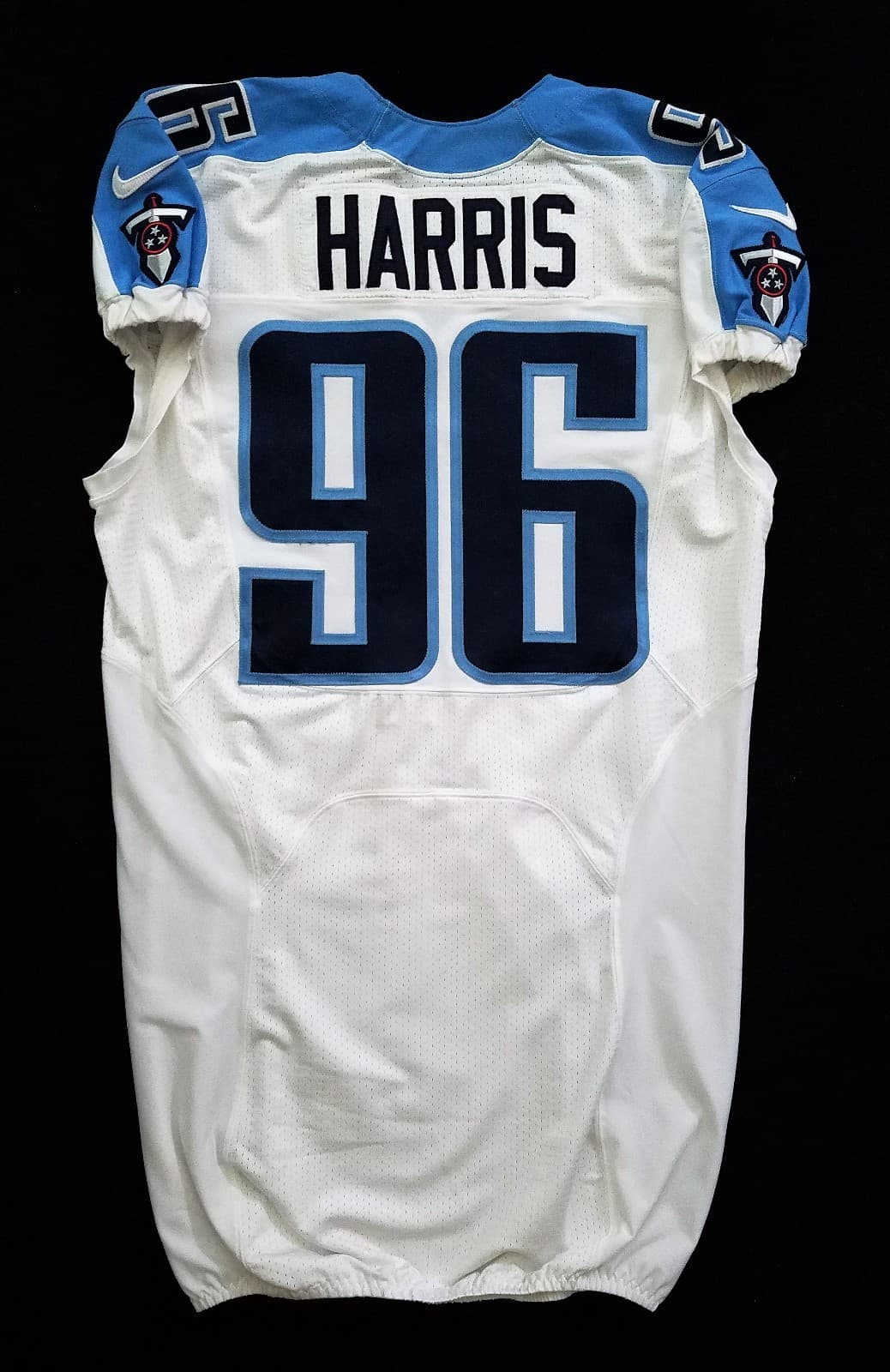 Tennessee Titans #96 DaJohn Harris NFL Game‑Issued Jersey with XV Patch - 43843 2