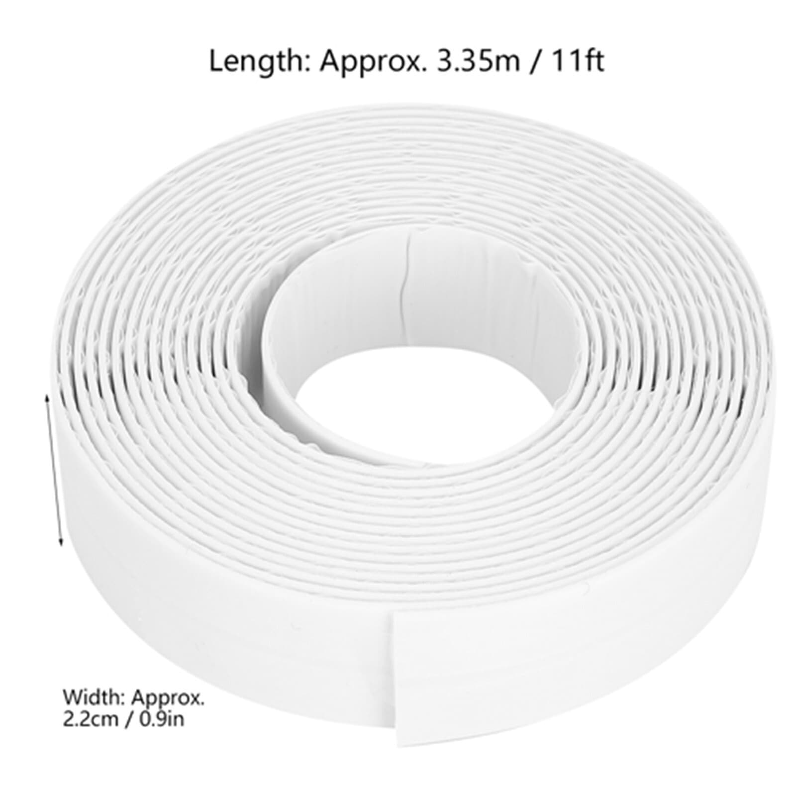 22 mm White PE Kitchen Bathroom Gaps Waterproof Sealing Strip Stovetop Toilet 2