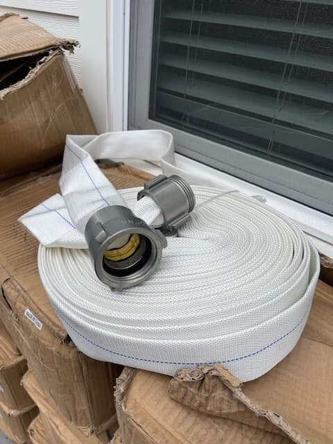 2" fire hose x 100' NPT thread couplings 2