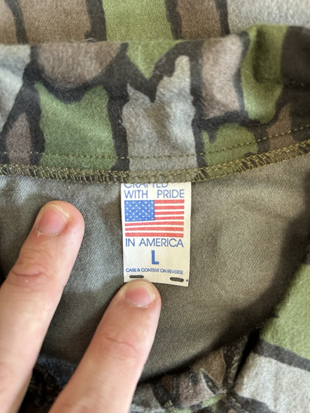 Trebark Turkey Camo Hunting Vintage Shirt Cargo Pants Set Cotton Large Long 6