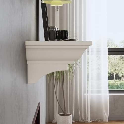 60 Inch Rustic Fireplace Mantel Surround Frame, Wooden Mantle for Living Room,  5