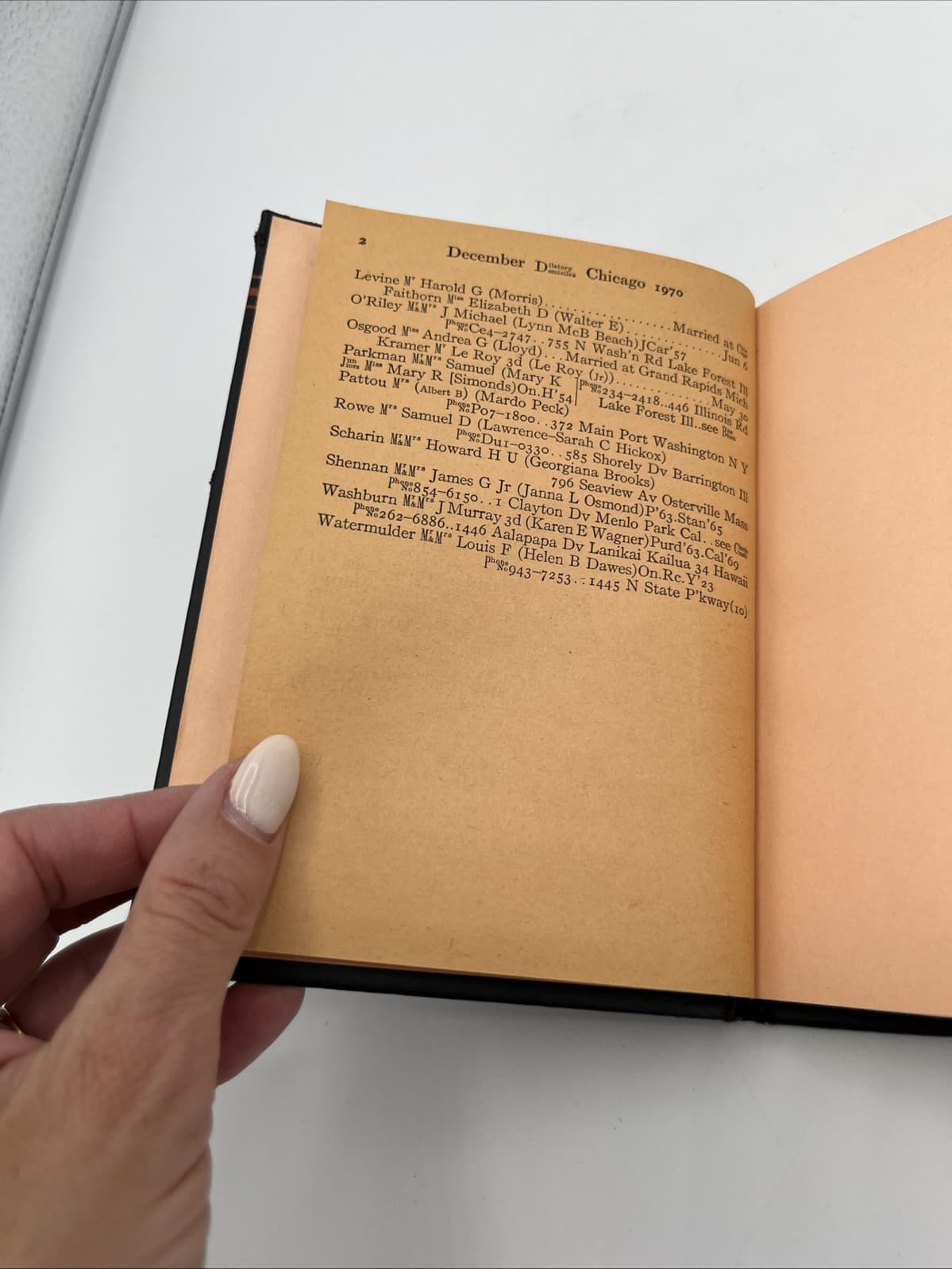 1971 Social Register Chicago Directory Hardcover 6