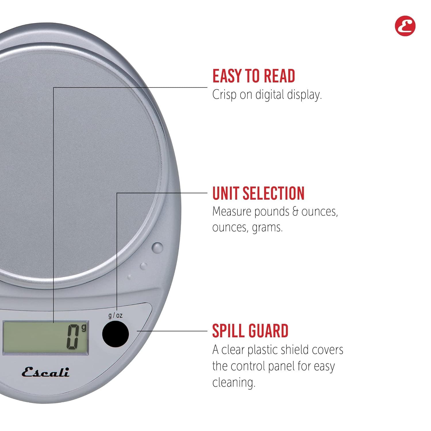 Primo Digital Food Scale Multi-Functional Kitchen Scale and Baking Scale for Pre 5