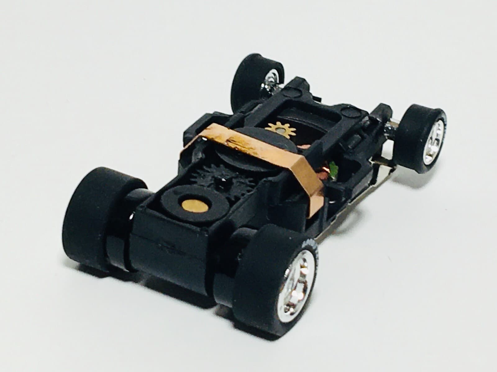 Auto World 4 Gear Chassis, Chrome Wheels, Good Year Tires, Brand New 3