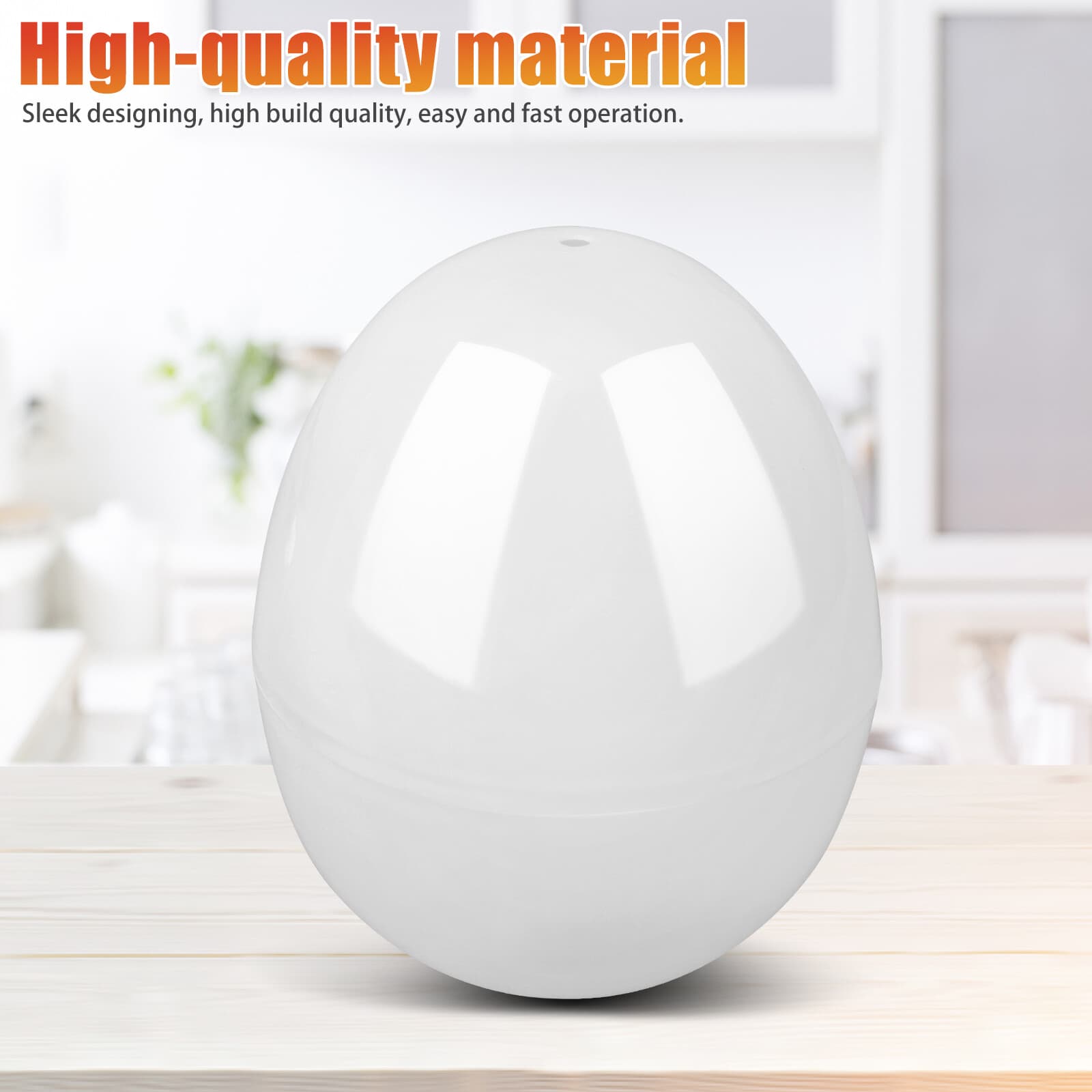 Egg Pod Microwave Oven Cooker Boiler 4 Eggs Steamer Hard Boiled Detached Shell 6
