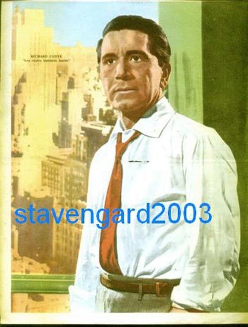 RICHARD CONTE Poster Argentina 1960's