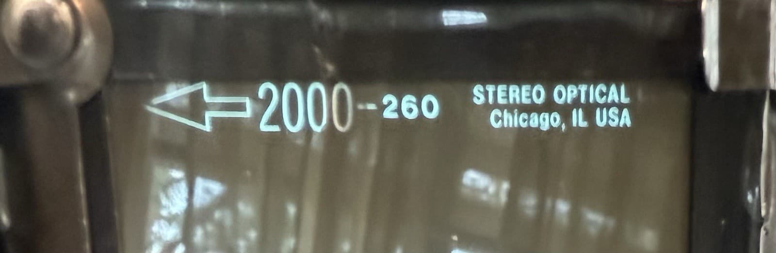 Stereo Optical Optec VisionTester  5500P Component. 3