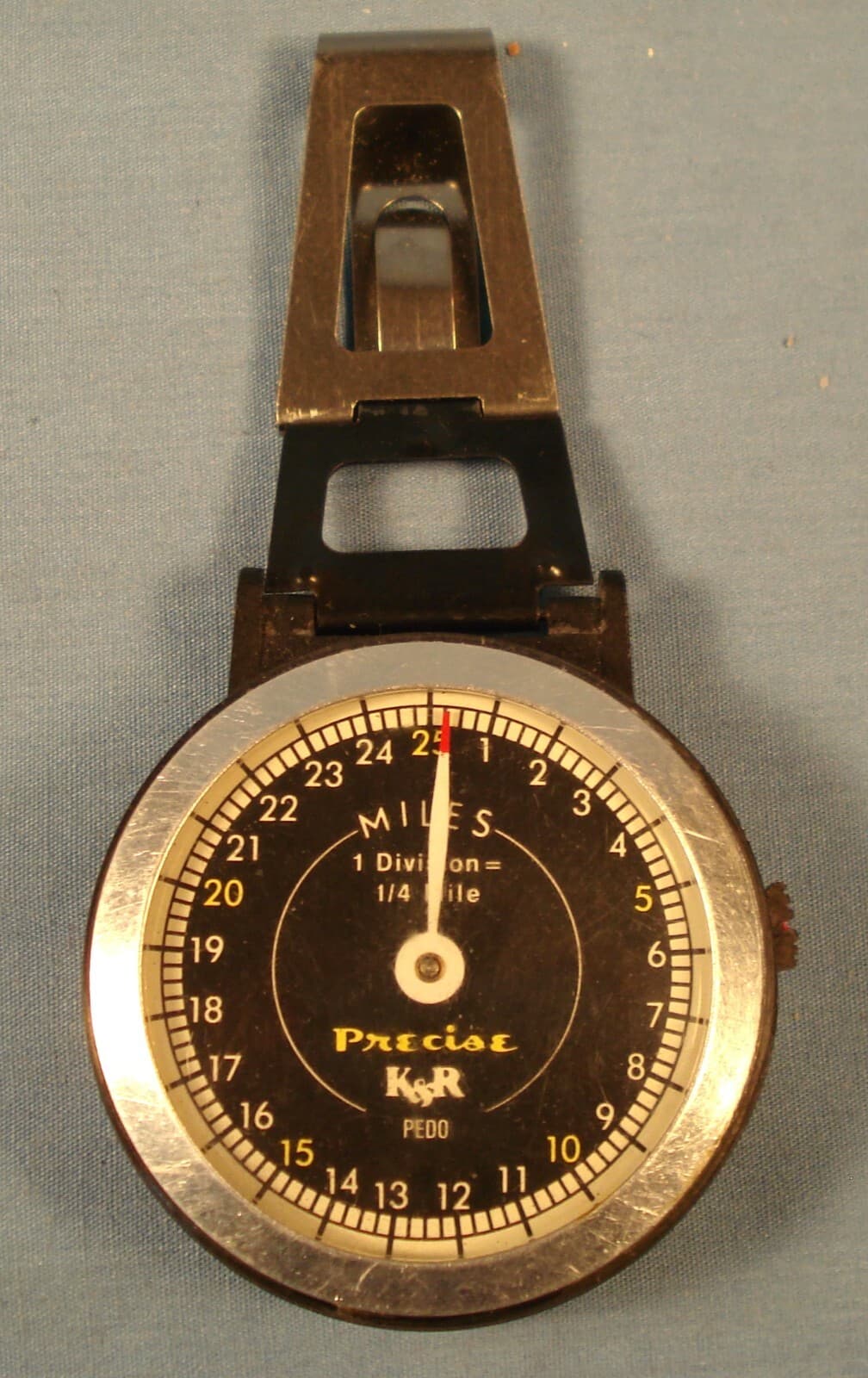 K&R Precise Clip-On Pedometer. Mileage Counter Made in USA.