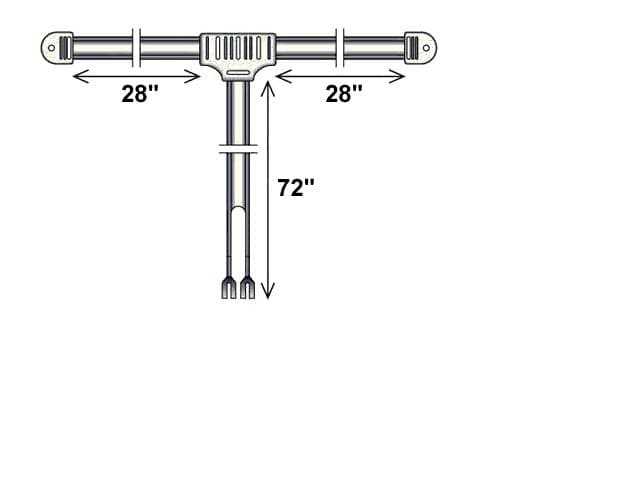 NEW INDOOR FM RADIO 300 OHM RECEIVER T DIPOLE SPADE ARIEL ANTENNA MALE ADAPTER  4
