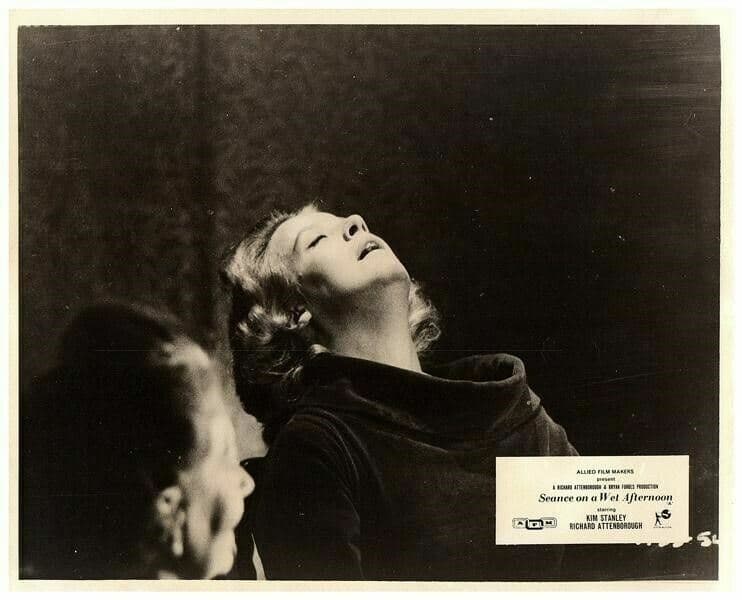 Seance on a Wet Afternoon Original Lobby Card Kim Stanley in a trance 1964