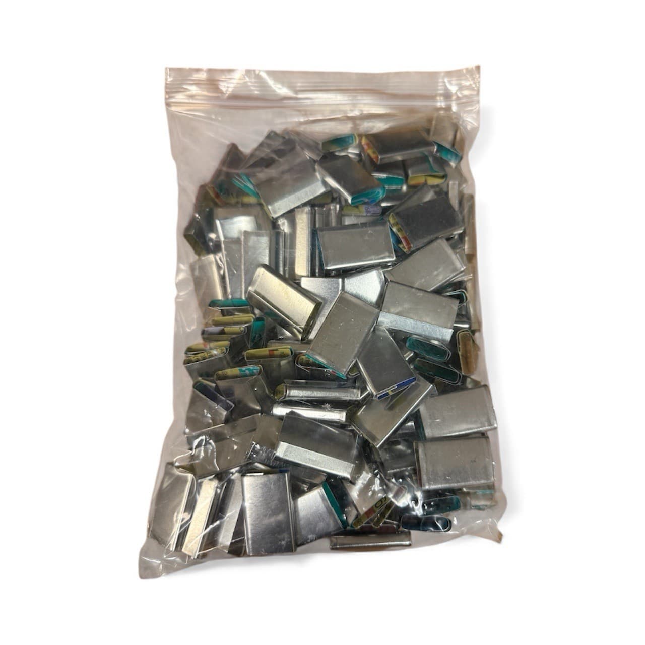 500pc Open Metal Seals For wide 5/8" Poly Strapping 2