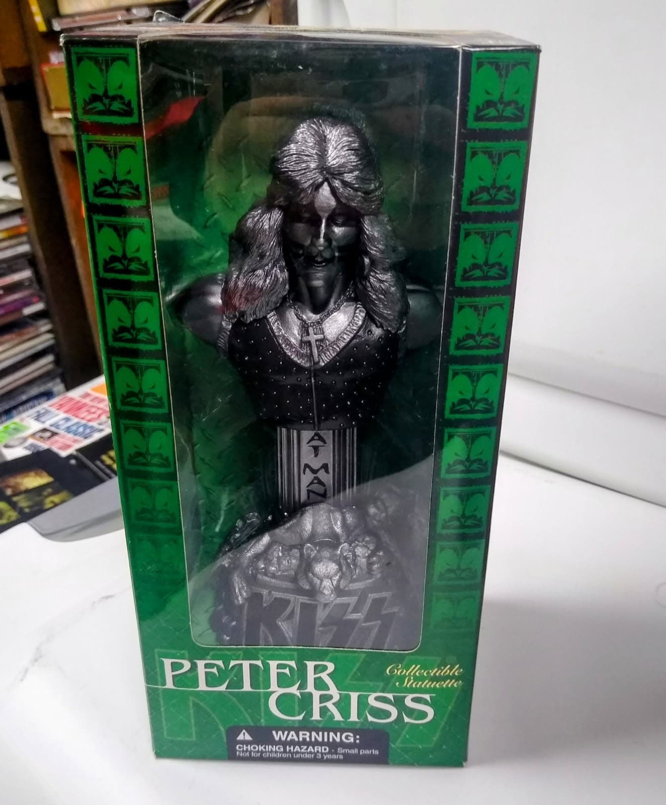 KISS 4pc METALLIC SILVER Collectible Statuettes Busts NIB Rare Variant Set 3