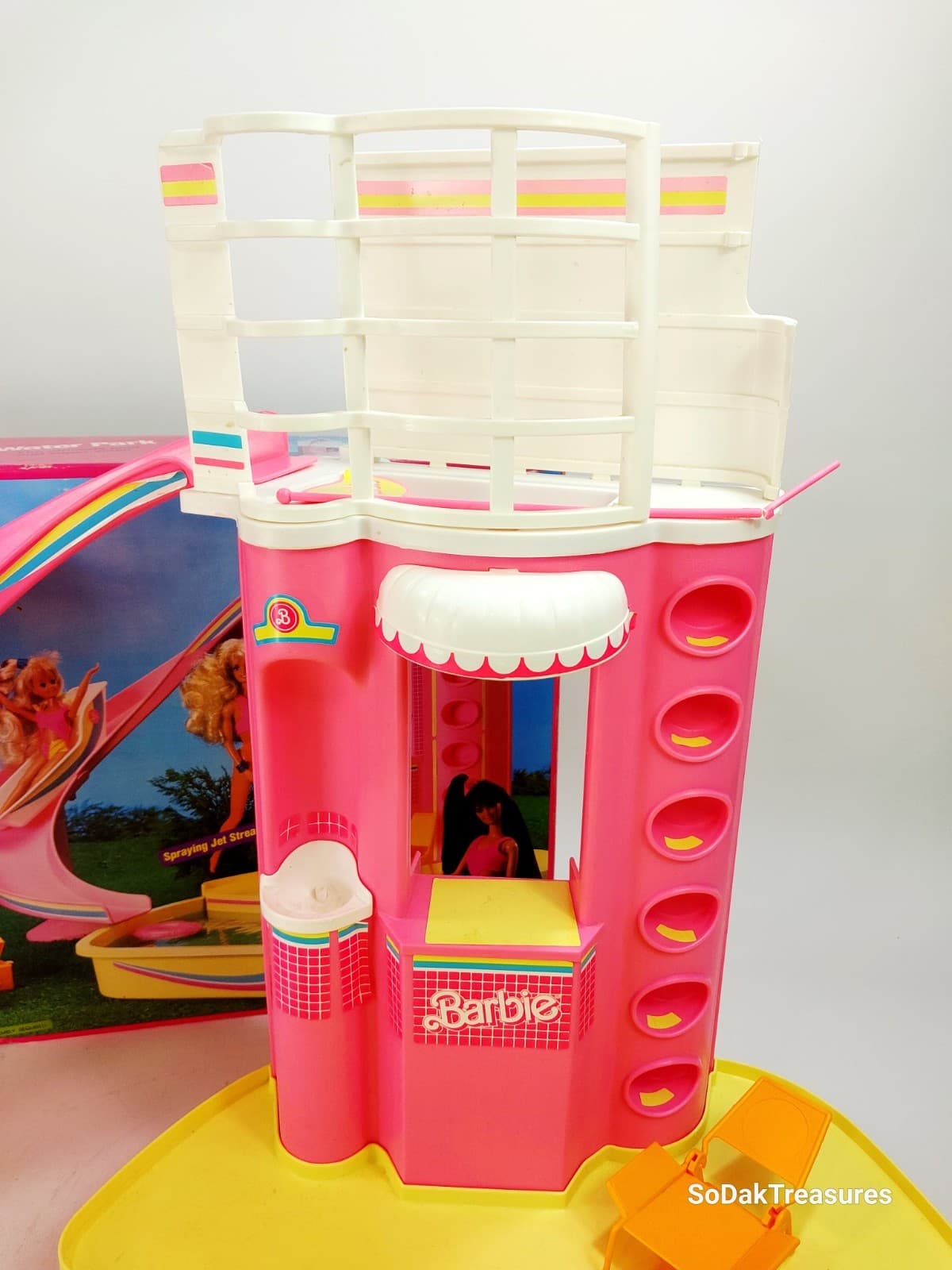 Vintage Barbie Wet N Wild Water Park Playset Original Box Complete Set 1989 6