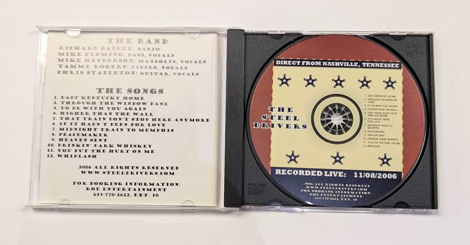 The Steel Drivers - CD Signed by Chris Stapleton 2006 Country Music Bluegrass 4