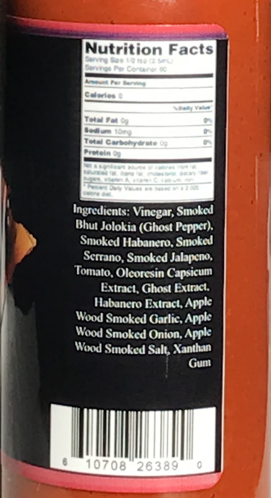 Ghost Pepper Hot Sauce World's Hottest Chipotle Wicked Tickle XXX Wax Skull Bhut 6