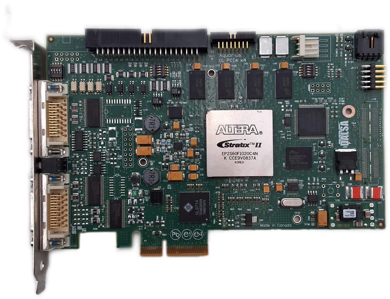 DALSA Xcelera-CL PX4 Dual CameraLink PCIe x64 DAQ Card 