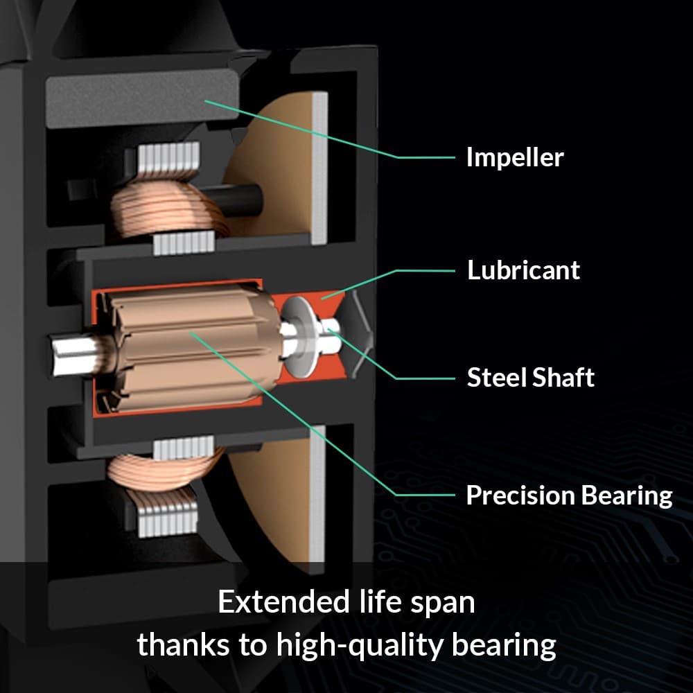 ARCTIC F12 (Black) 5 Pack 120 mm Standard Case Fan Low Noise 1350 RPM PC 2