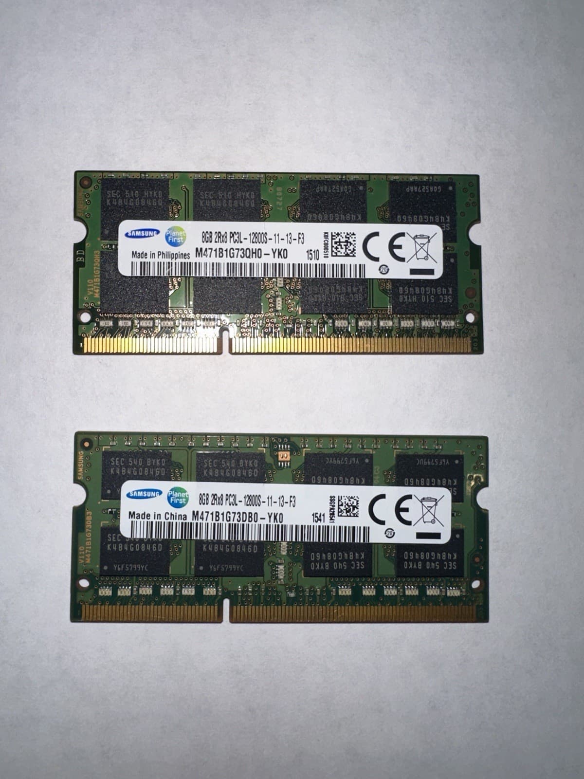16GB Kit 2x 8GB 2RX8 DDR3 1600MHz PC3L-12800S SODIMM Laptop RAM Memory 1.35v