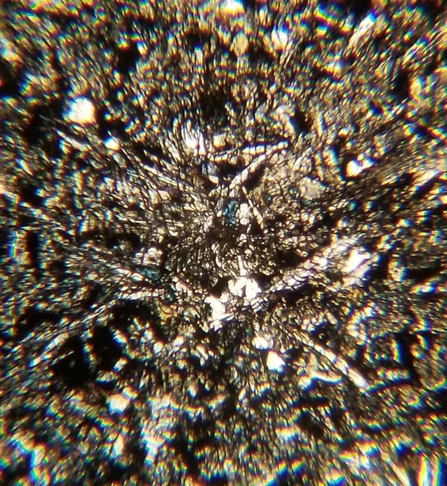 Basalt from Juan de Fuca Ridge Petrographic Microscope Slide (JF2-1)