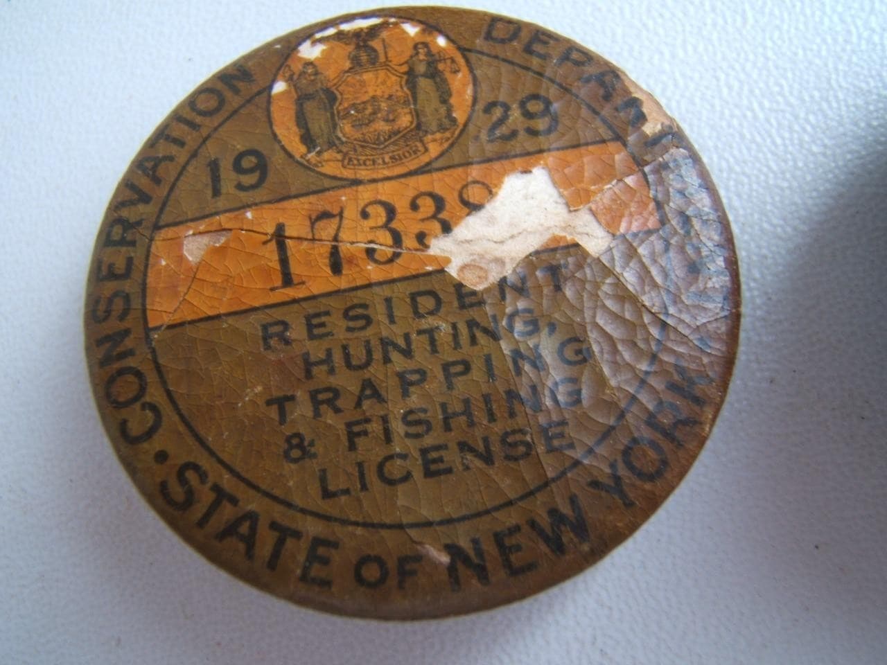 6 VINTAGE STATE OF NY CONSERVATION DEPARTMENT HUNTING TRAPPING FISH LICENSE 3