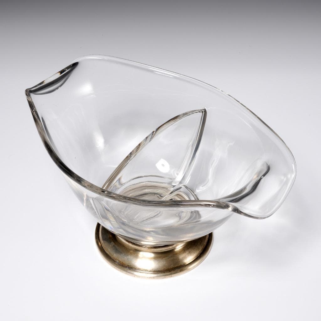 Sterling Silver Divided Double Spout Gravy Sauce Boat 7.25"l Barbara Walters 2