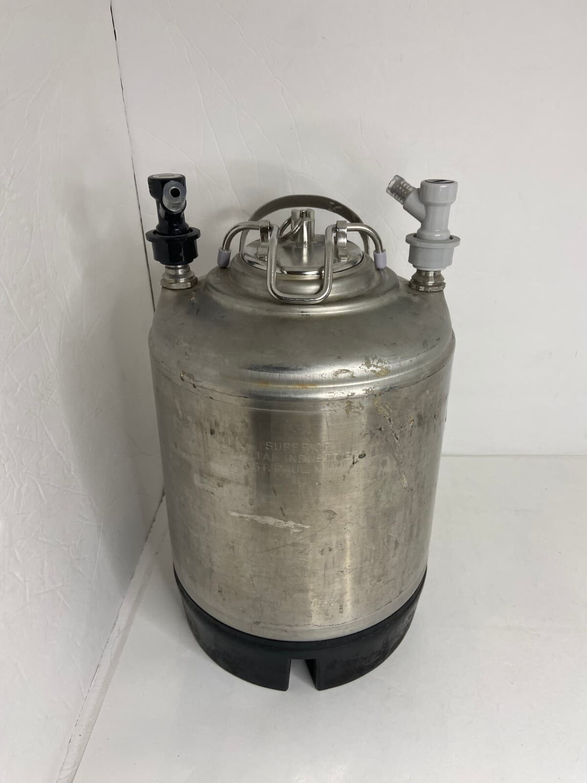 💧 2.5 GALLON SUPERIOR CORNELIUS CORNY KEG STAINLESS STEEL BALL LOCKING VALVES 2