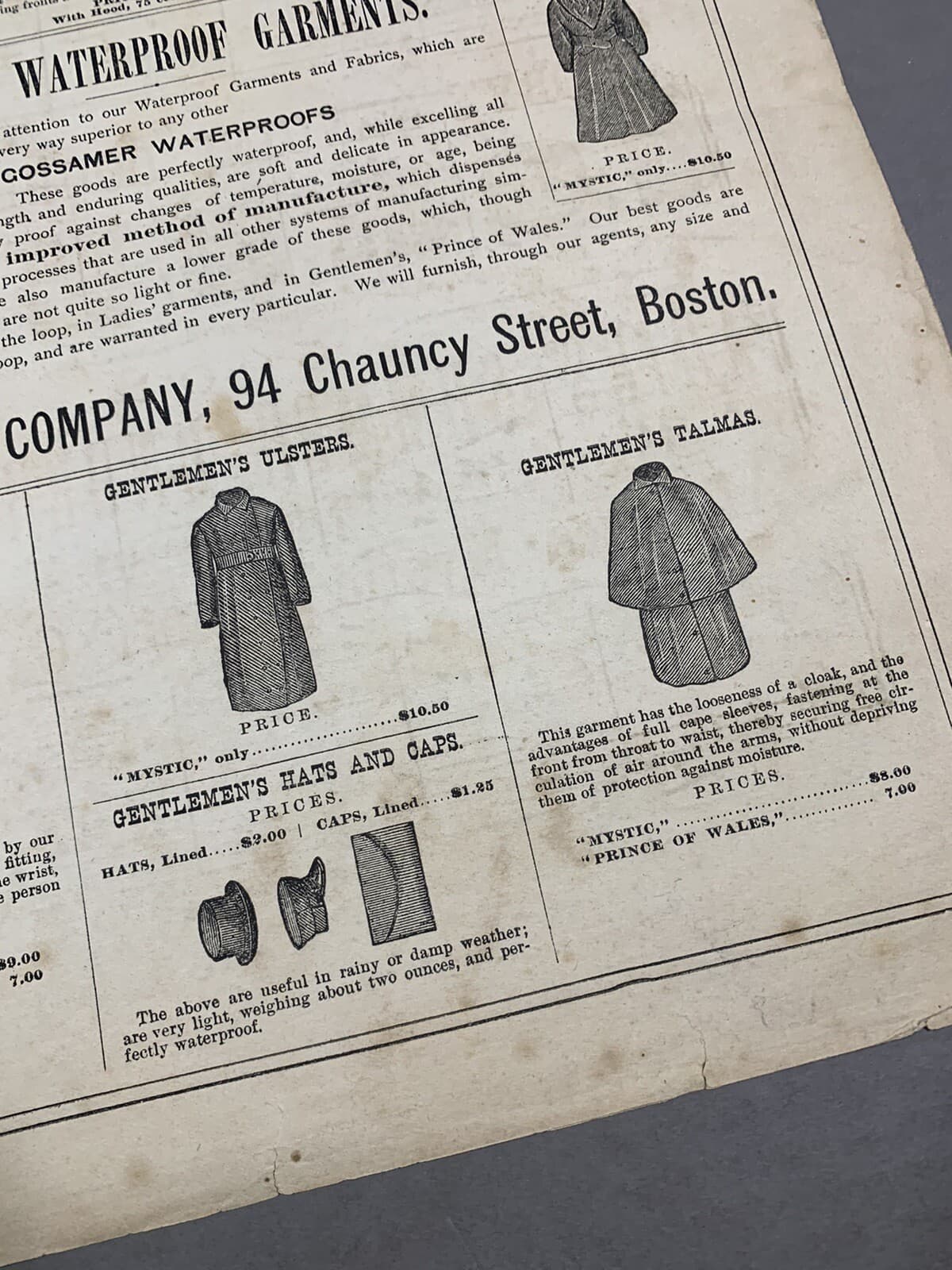 Antique Sheet Music - Advertising Women’s Mystic Rubber Clothing Garments 4