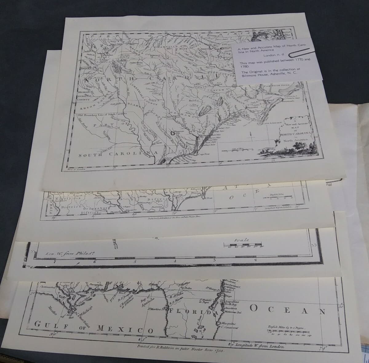 Exclusive Reproductions Map Collection Biltmore House Historical NC 3