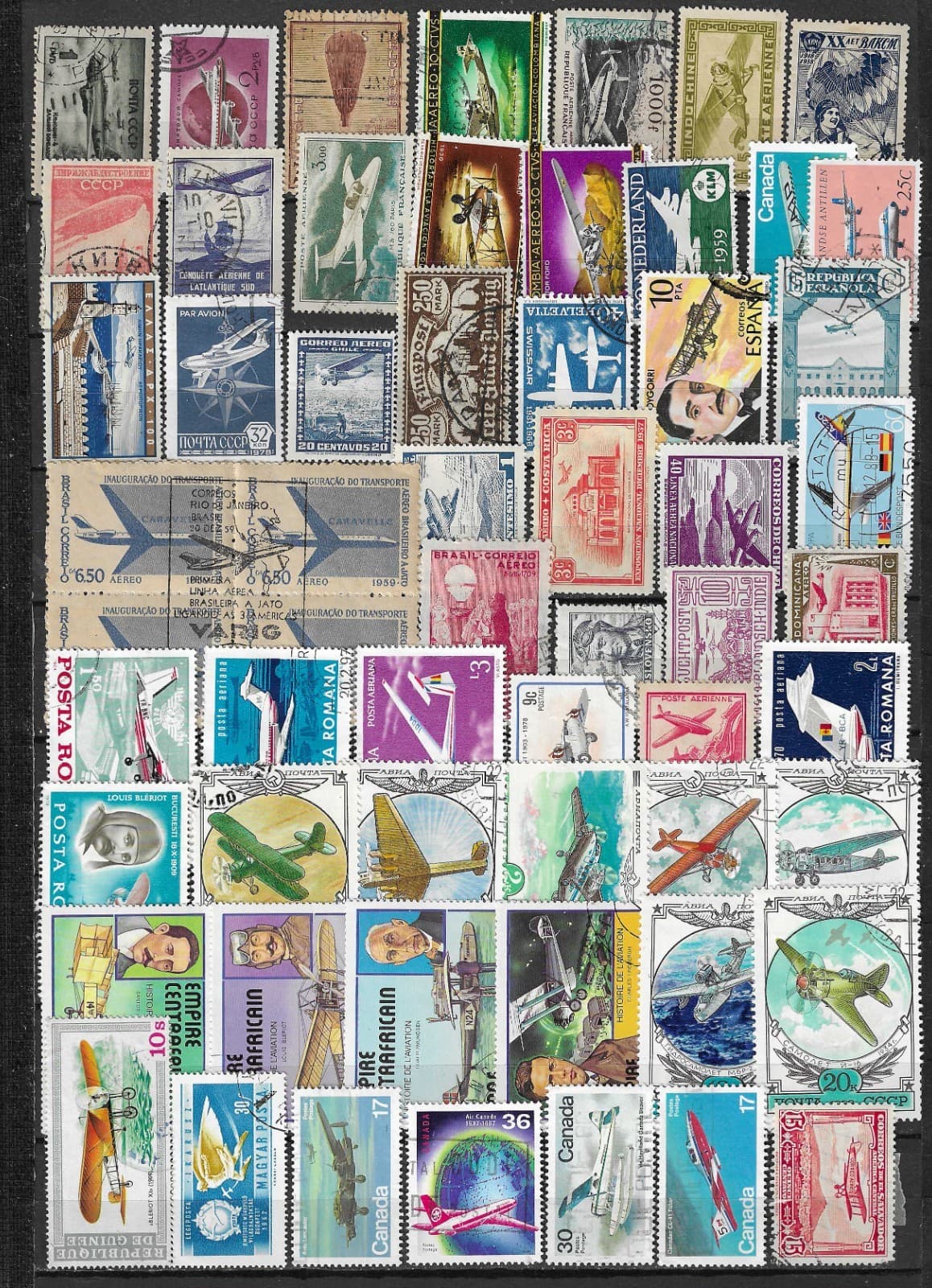 AVIATION. PLANES. AIRCRAFT.  LOT OF STAMPS AND COVERS.