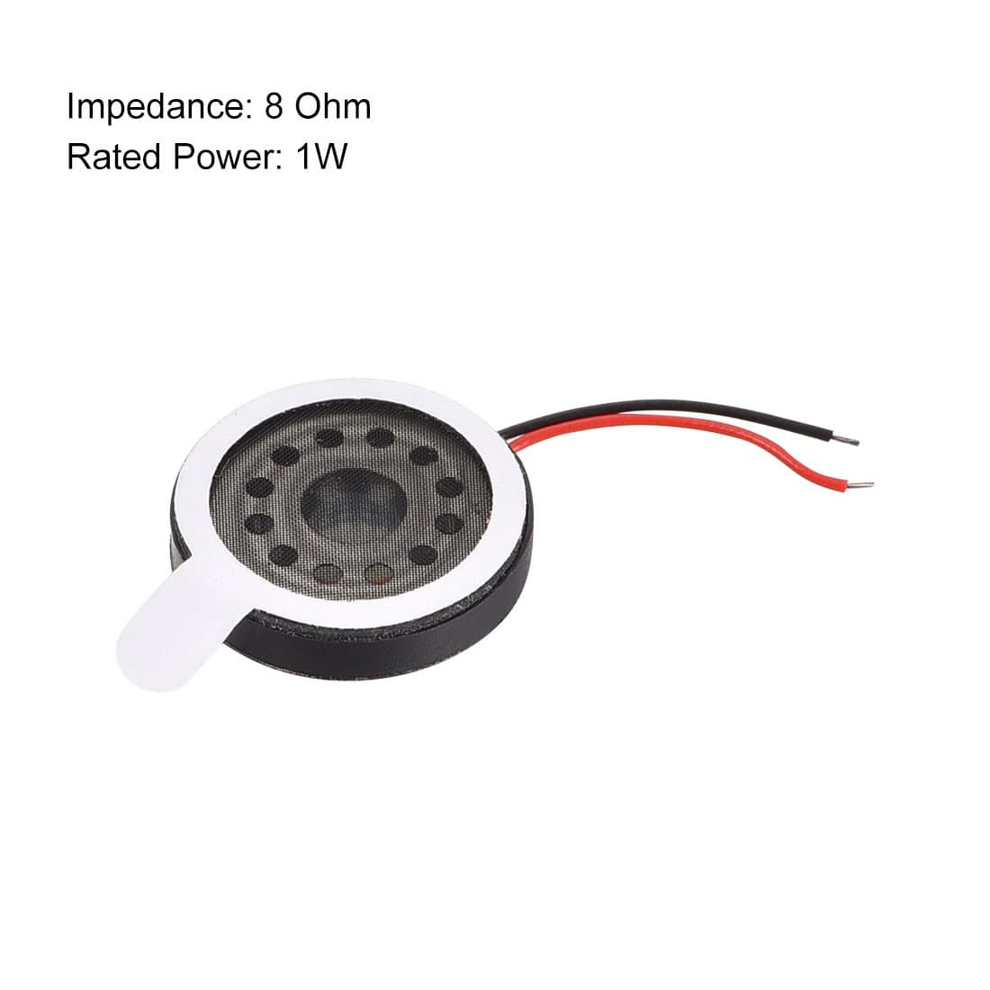 2Pack 1W 8 Ohm 16mm Dia Speaker with Wire for Electronic Projects 3