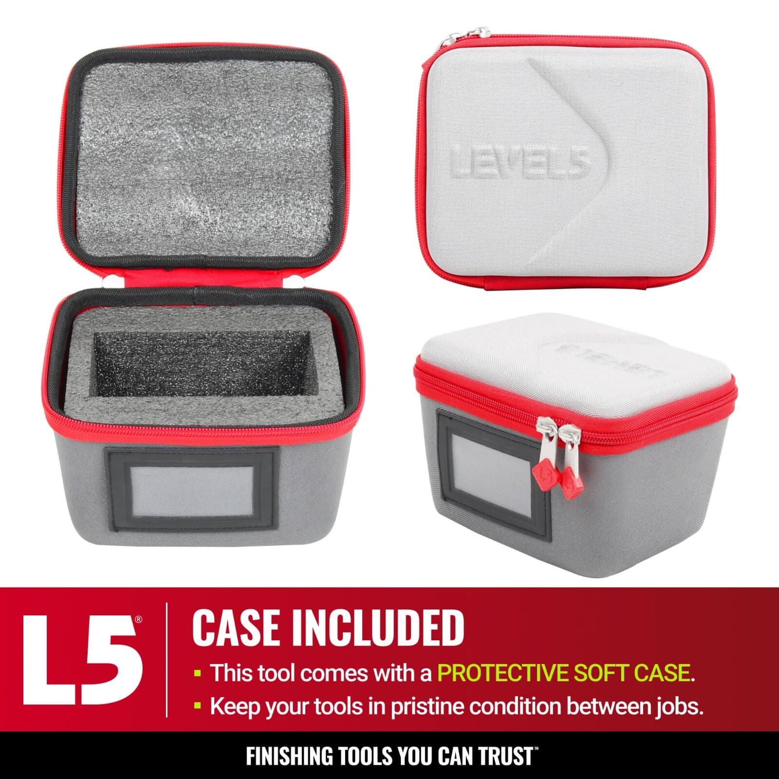 LEVEL5 Drywall Tools - 4" Corner Finisher (Angle Head) + 54" Handle | 4-535 2