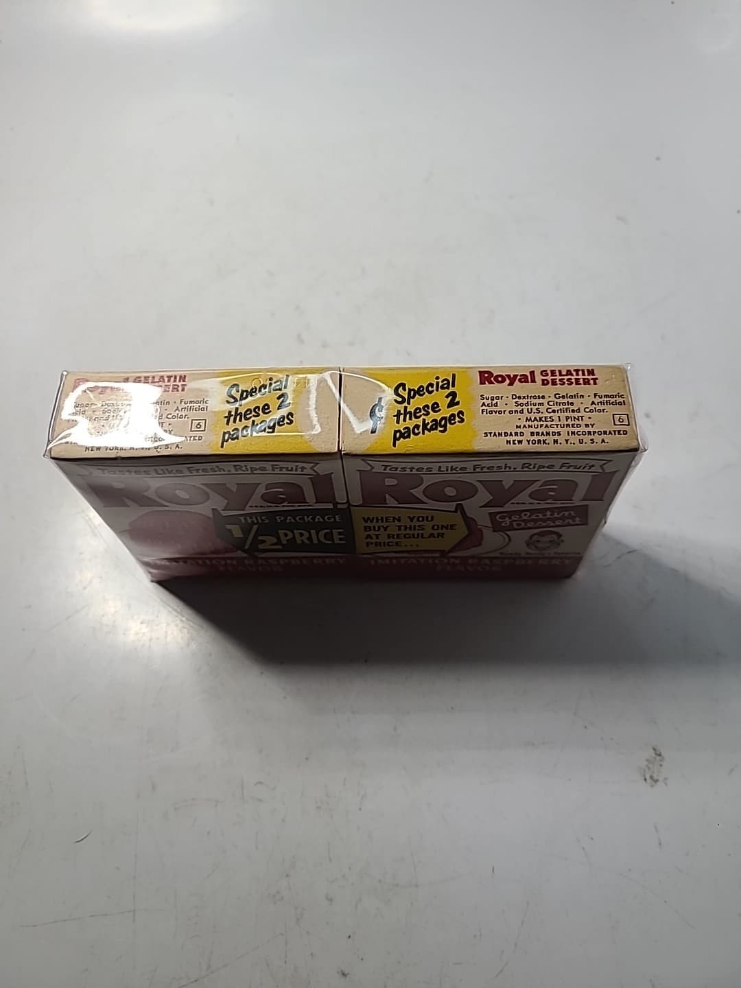 CIRCA 1950 2 FULL UNOPENED BOXS ROYAL GELATIN WITH HOWDY DOODY CARD  5