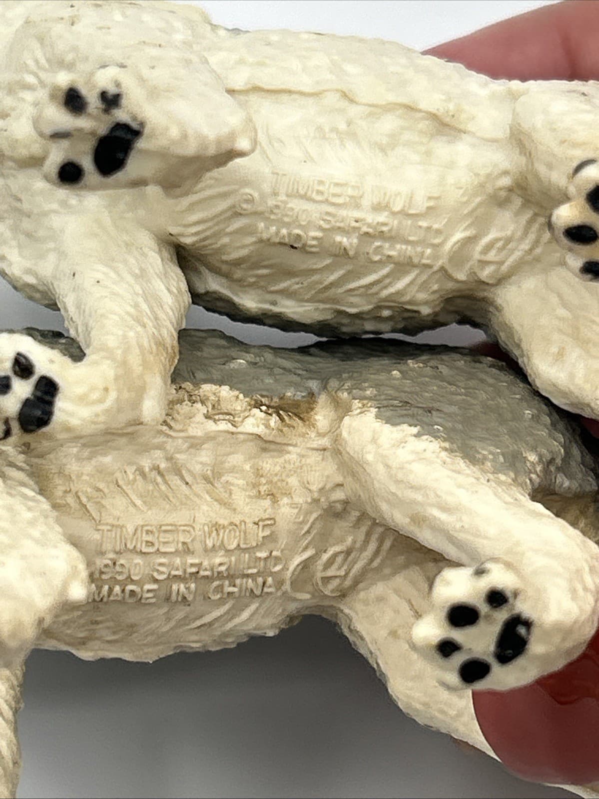 VTG Safari Ltd. Vanishing Timber Wolves Wildlife Animal Figures/5 1990 Adult Pup 6