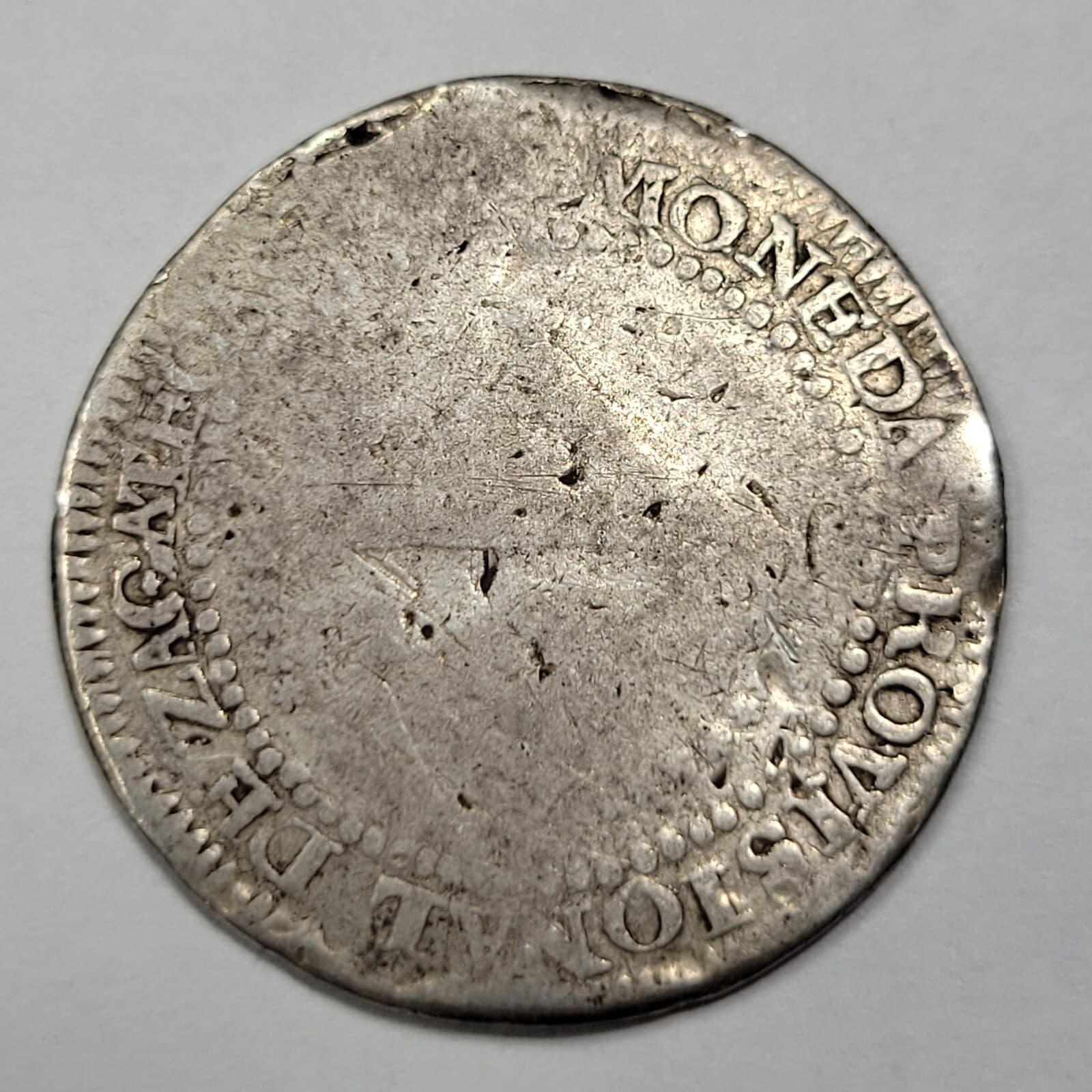 1811 Zs LVO Mexico Silver 2 Reales Moneda Provisional Zacatecas Rare Issue *J320 2