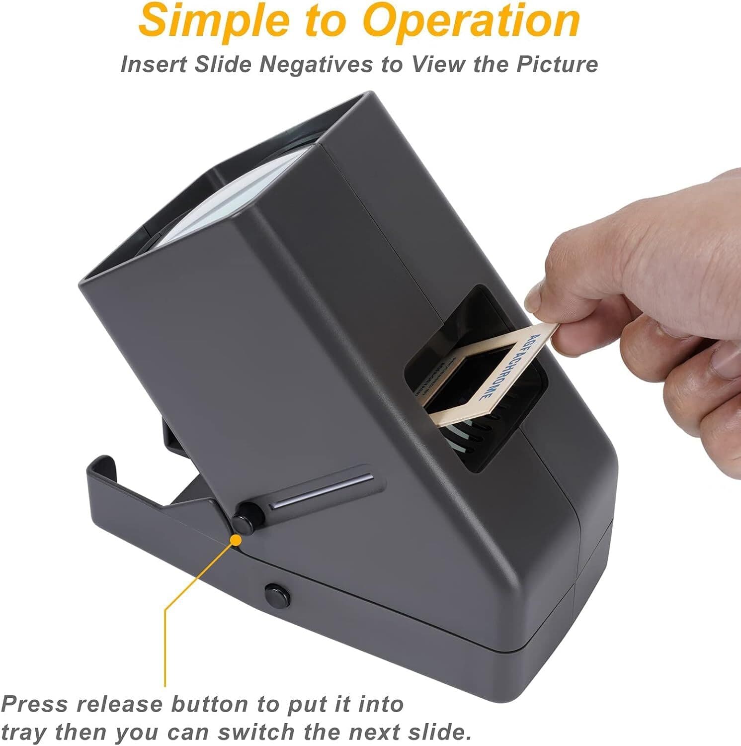 35Mm Slide Viewer, Film Negative And Slide Viewer With 3X Magnification And Led  4