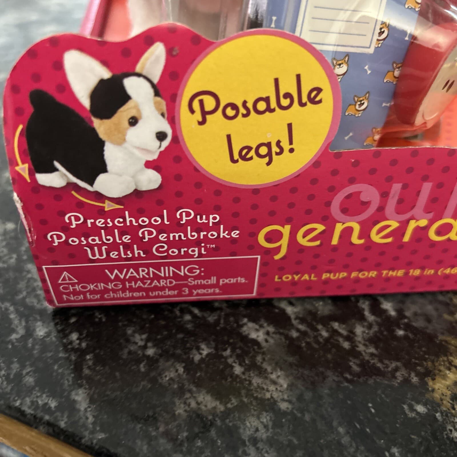 6967 Our Generation - Preschool Pup Posable Pembroke Welsh, Corgi Backpack NEW 3