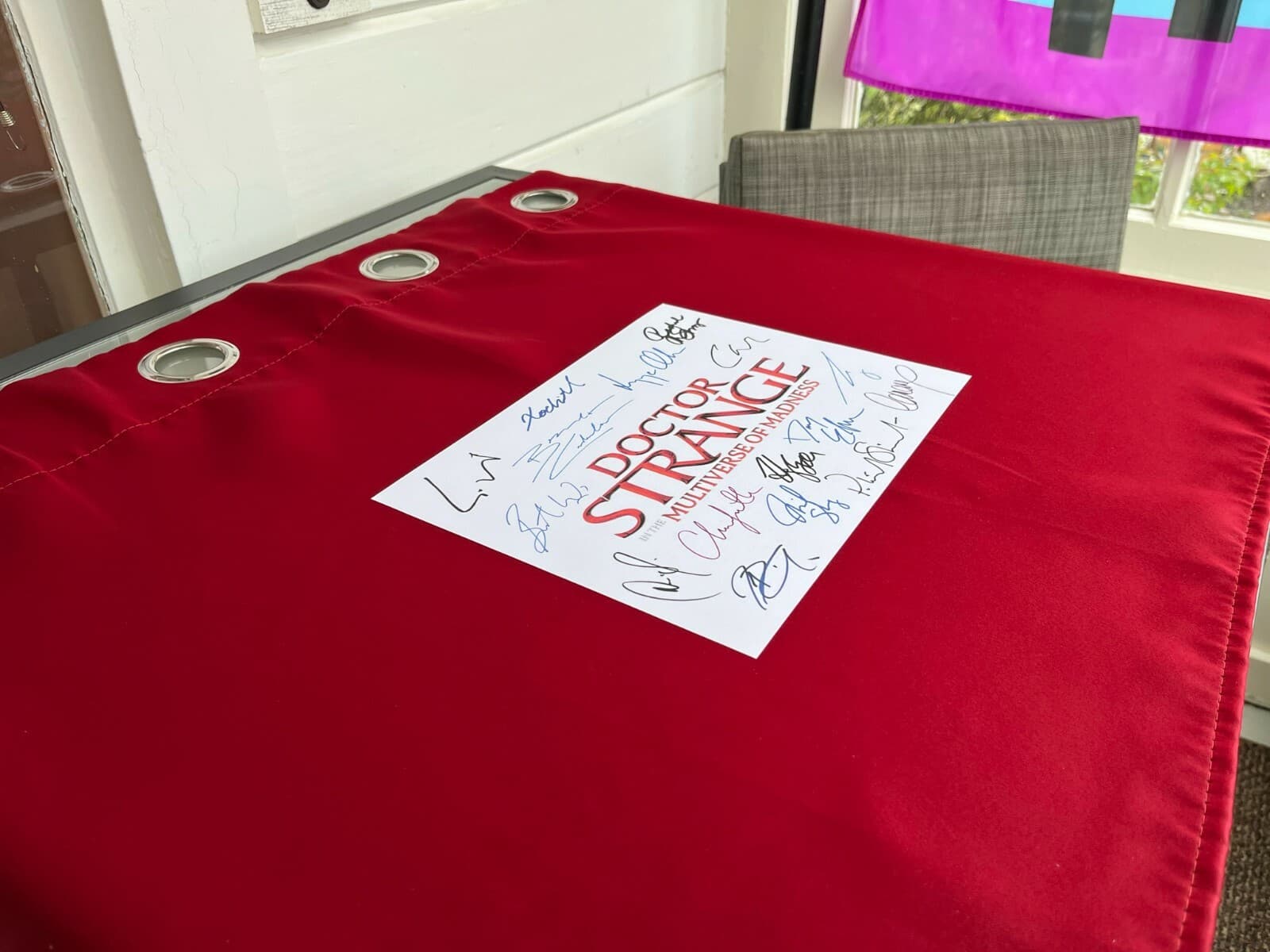 Doctor Strange in the Multiverse of Madness Title Card Signed-Autograph Reprints 2