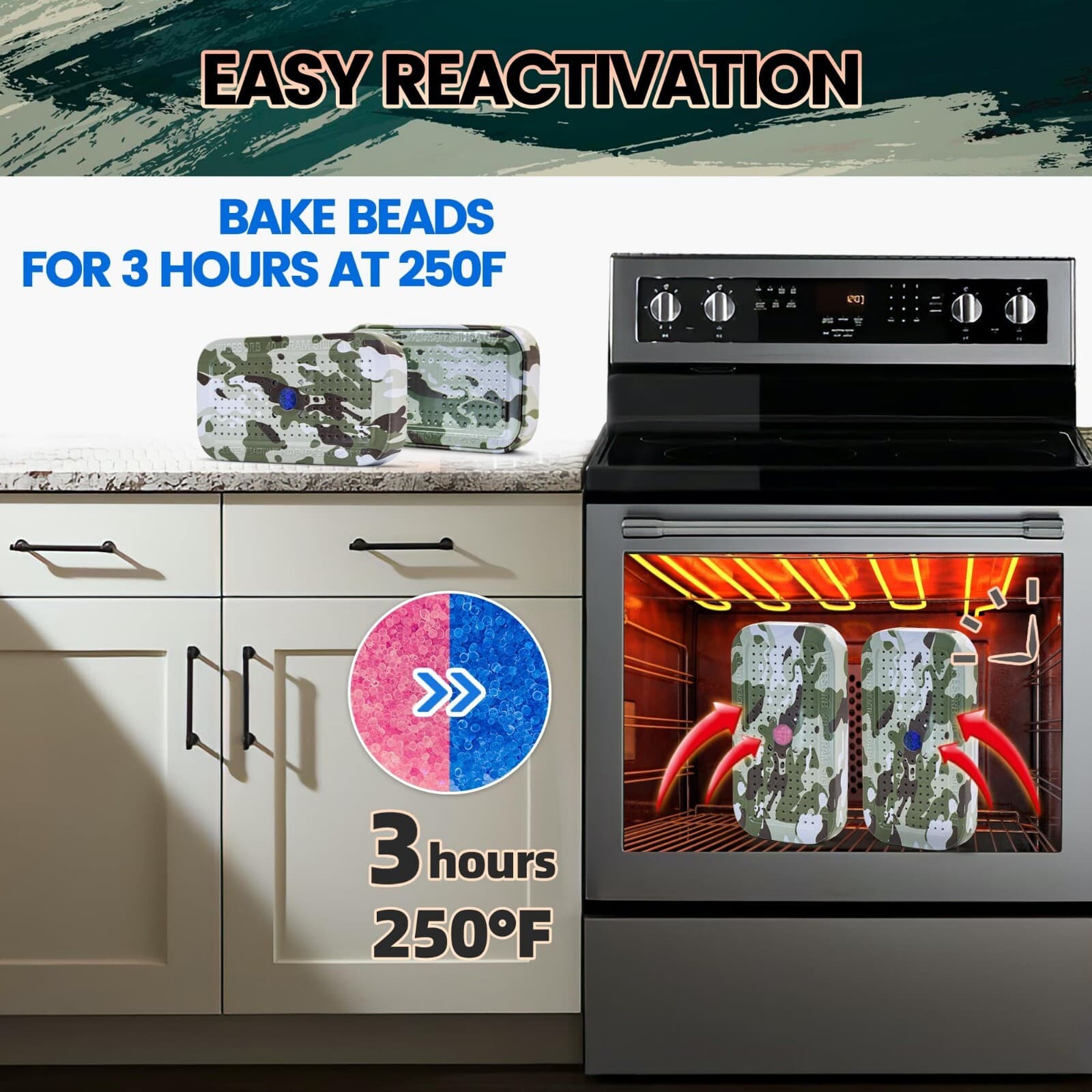 40g Reusable Indicating Desiccant Can Gun Safe Dehumidifier Silica Gel Canister 4