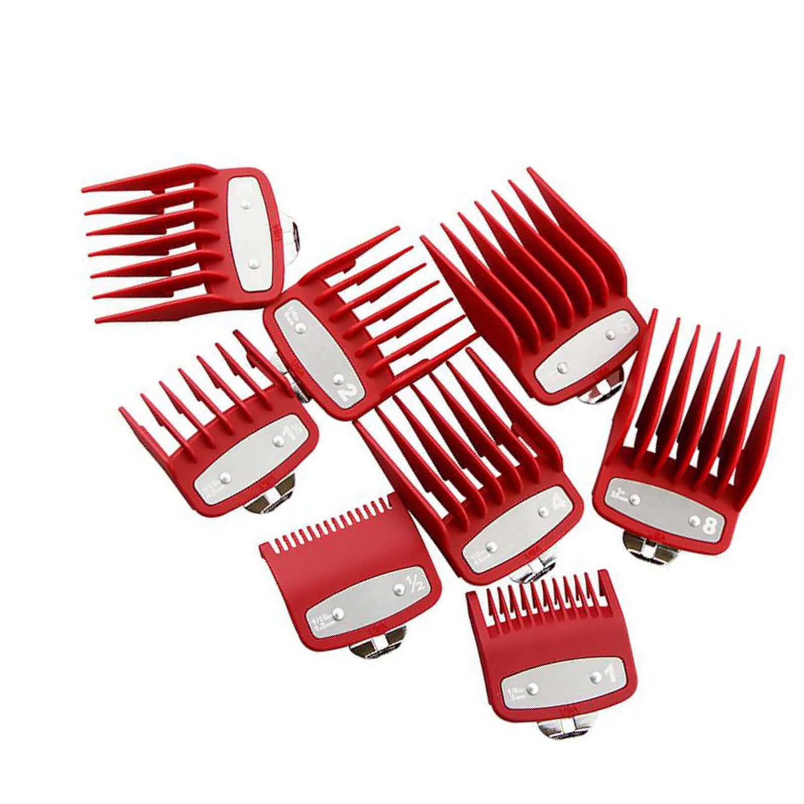 Replacement 8PCS Hair Clipper Metal Clip Guides Limit Combs Guards For WAHL e 5