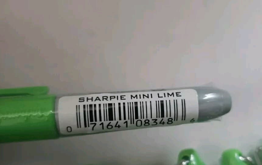 New & Sealed Sharpie 25x Lot Mini Sharpies ~ Mini Lime Green Color Clip Keychain 5