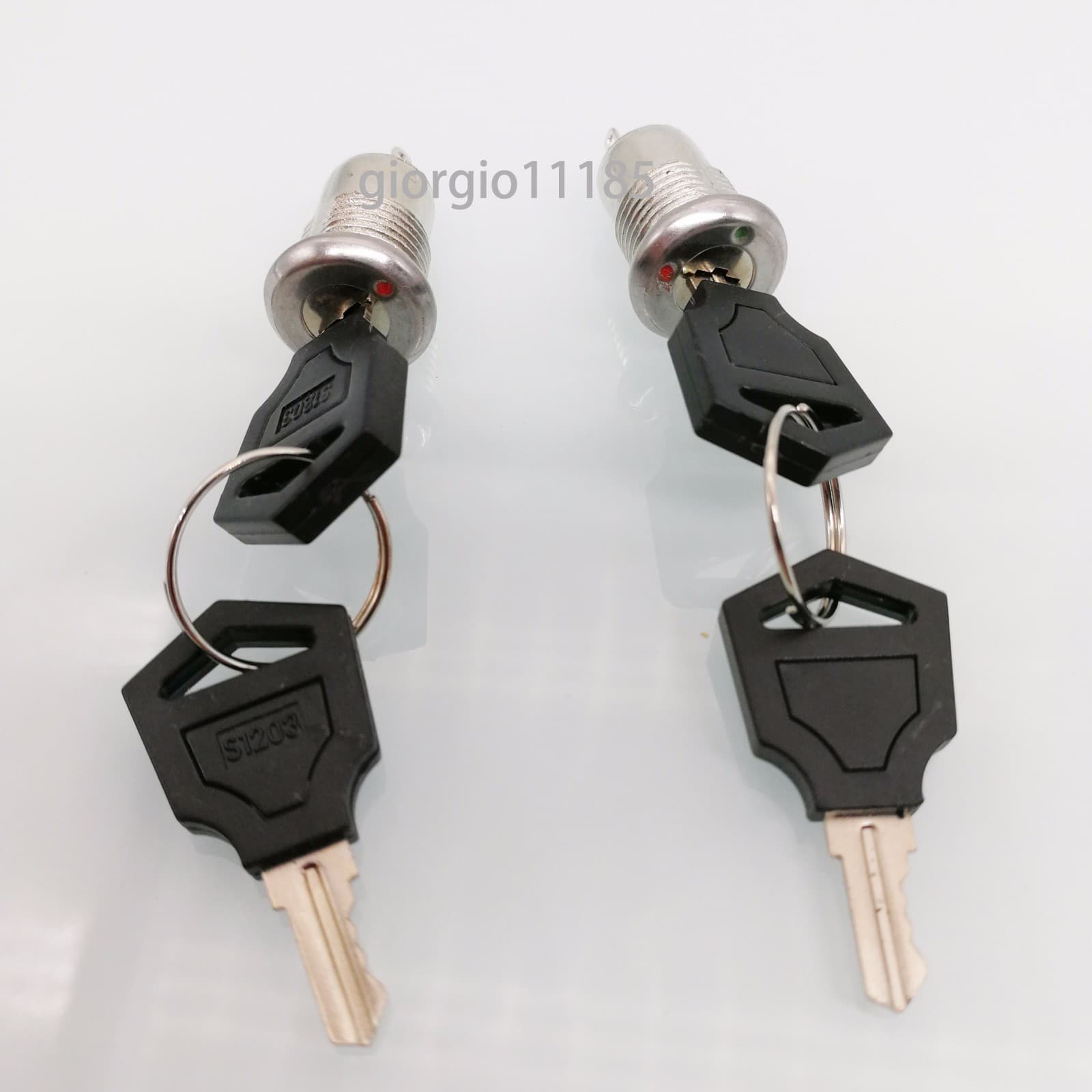 US Stock 2pcs Key Switch ON/OFF Lock Switch Two Keys Ignition Function 2