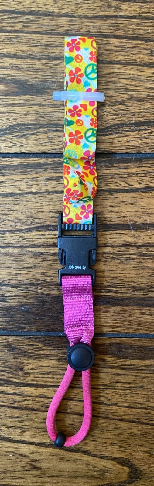 Peace Symbol and Flower Water Bottle Lanyard  3