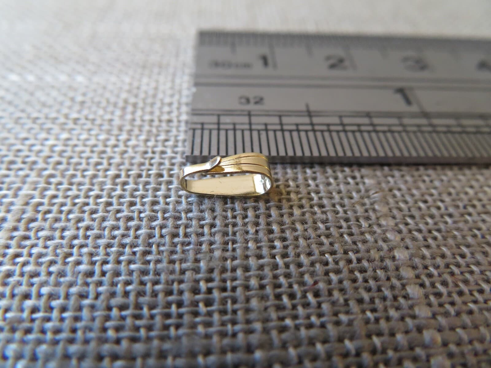 Medium 14k Solid Y. Gold Locket-Bail Clasp Bail Connector Snap-on Bail 7.7x2.5mm 2